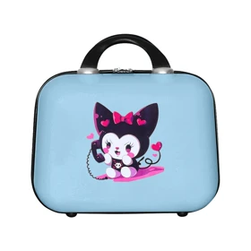 چمدان لوازم آرایشی ماژرو مدل کرومی (آبی آسمانی)