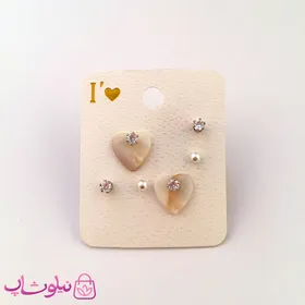 گوشواره سه سوراخ دخترانه