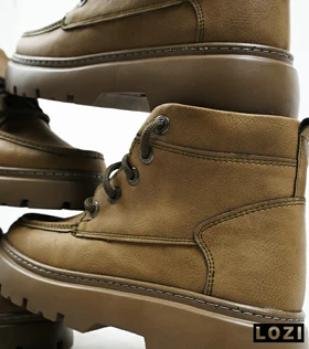 نیم بوت چرمی مردانه سبز Timberland