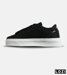 کفش کتانی مردانه مشکی BERSHKA مدل 7736