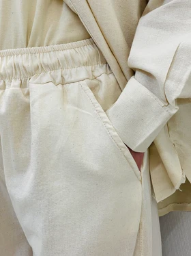 شلوار بگ دخترانه لینن