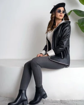 کاپشن چرم گوسفندی
