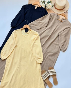 پیراهن کفتان ساده
