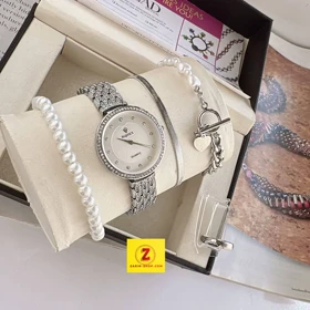 ست ساعت زنانه رولکس و 3 دستبند و انگشتر