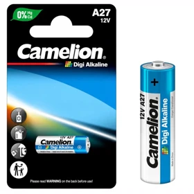 باتری ریموت کنترل آلکالاین کملیون Camelion مدل A27 ولتاژ 12 ولت