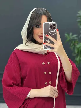 مانتو کراش جلو بسته بغل هلال