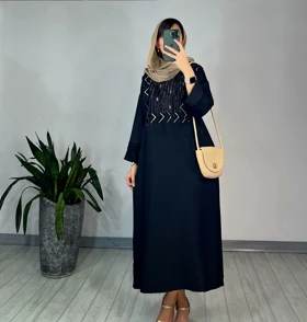 مانتو کفتان مشکی دیار