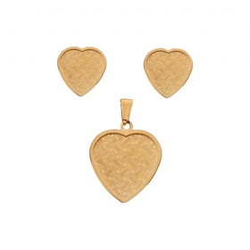 نیم ست بدون زنجیر مدل قلبی