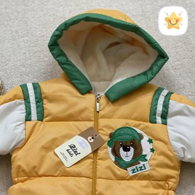 کاپشن سرهمی نوزادی خلبانی جنس درجه یک