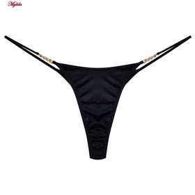 شورت زنانه مدل زنجیردار فانتزی مشکی کد 4767-13-10