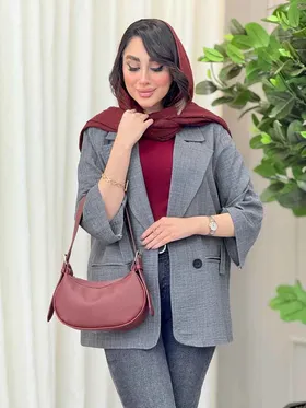 مانتو دو دکمه آستین سگک