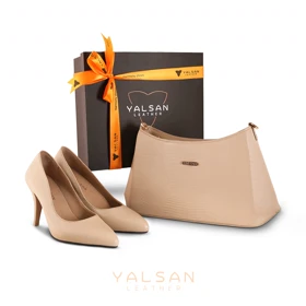 ست کیف و کفش زنانه چرم یلسان مدل آندیا کد 957-OPAL-GL