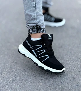 کفش اسپرت زنانه Salamon مشکی سفید