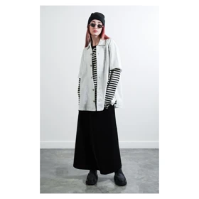 گری پیراهن آستین کوتاه white linen shirt