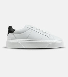 کفش کتانی مردانه سفید مشکی برشکا مدل 7947