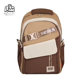 کوله‌پشتی مدرسه فشن Fashion کد 108 (شکلاتی)