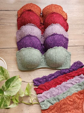 ست شورت و سوتین ابرنازک فنردار NBB کد : 4817