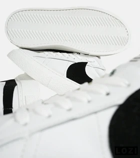 کفش نایک مردانه و زنانه سفید مشکی Nike Blazer Low 77 Jumbo