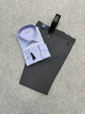 ست پیراهن و شلوار کلاسیک (بدون کمربند) _ شلوار پارچه ایی و پیراهن رسمی مردانه