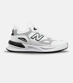 کفش کتانی مردانه سفید طوسی NEW BALANCE yg niubailun