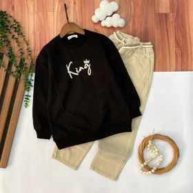 بلوز شلوار کتان پسرانه سایز بزرگ