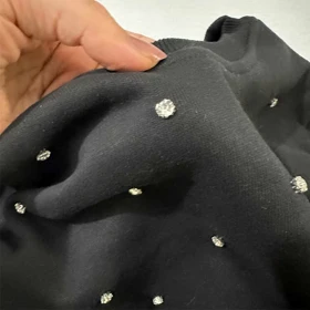 بلوز دخترانه لاینر دار نگین کوب شده خارجی