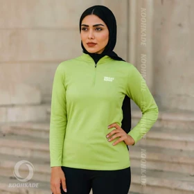 تیشرت نیم زیپ زنانه BLACK DEER A12