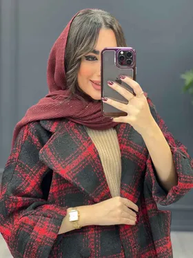 پالتو چهارخونه تک دکمه