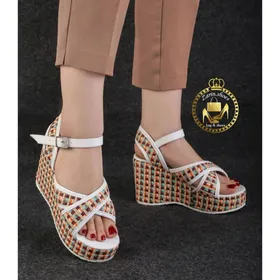 صندل لژدار طبی زنانه دورمچی رنگین کمون