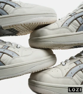 کفش کتانی مردانه کرم طوسی ASICS TIGER RUNNER II