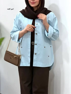 مانتو کتان گلدوزی آیسو پرنا