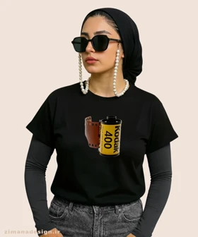 کراپ زنانه نوستالژی طرح فیلم نگاتیو