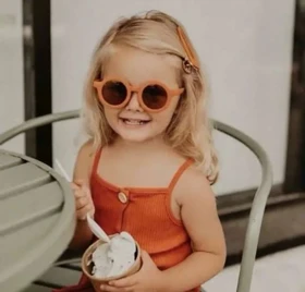 عینک فرم گرد رنگی