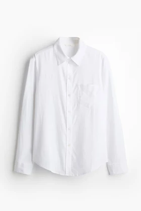 شومیز لینن سفید CH&M210