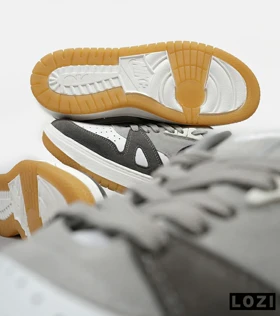 کفش کتانی مردانه طوسی سفید مشکی نایک NIKE SB