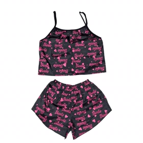 ست تاپ و شلوارک طرح باربی 193