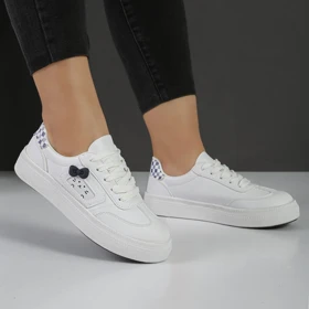 کفش اسپرت و راحتی زنانه و دخترانه رنگ سفید کد M807