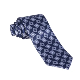 ست کراوات و دستمال جیب سورمهای طرح دار 98135