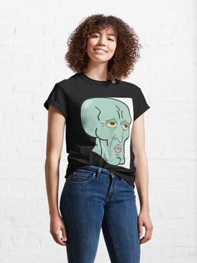 تیشرت Spongebob تیشرت باب اسفنجی طرح Chad Squidward