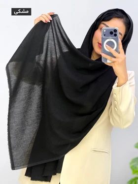 شال مخمل کبریتی تیکا کد 1206115 (مشکی)