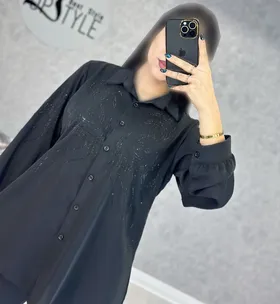 شومیز نگین طرح دار : 8621