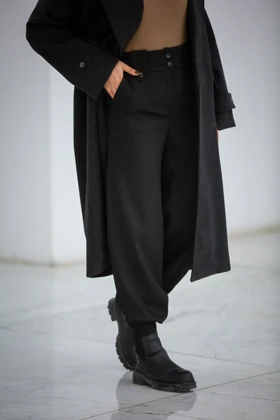 شلوار زنانه بگ کجراه (مشکی)