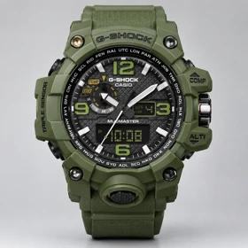 ساعت مچی GA-B001 سبز لجنی دو موتوره شیشه ای Casio-5962-G