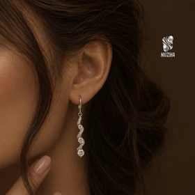 گوشواره نقره زنانه کدgn1050