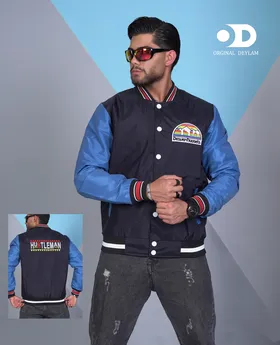 بامبر بیسبالی پارچه مموری ضدآب رنگ مشکی