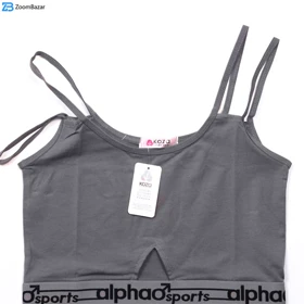 ست نیم‌تنه و شورت ورزشی زنانه کوزا مدل 9142-11 رنگ طوسی