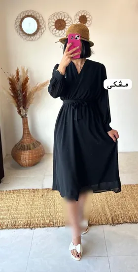 پیراهن حریر تک‌رنگ
