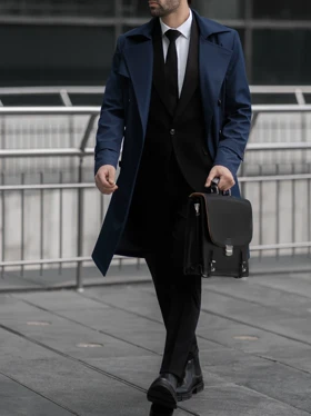 بارانی سرمه ای کارلوتی کد r120