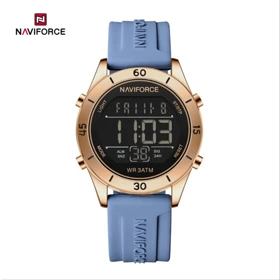 ساعت مچی مردانه نیوی فورس NF7111 آبی بدنه رزگلد مدل m-10430