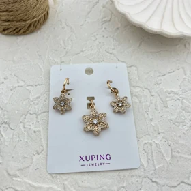 نیم ست زنانه شیک طرح گل ژوپینگ، زیبایی در هر نگاه Xuping